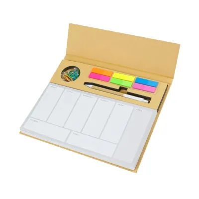 Pisces Eco-Friendly Weekly Planner Kit with Pen, Clip, Sticky Not