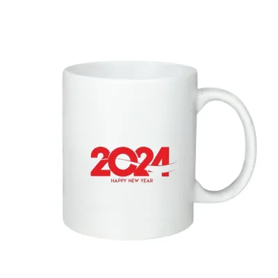 White Sublimation Printable Shiny Mugs - New Year Products