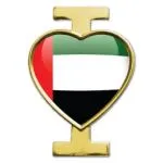 I Love UAE National Day Badge