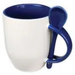 Customized Sublimation Porcelain  Mugs with Spoon