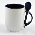 Customized Sublimation Porcelain  Mugs with Spoon