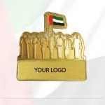 Golden Metal Badge UAE National Day 