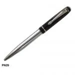 Elara Black and White Metal PEN