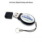 USB Flash Drives Oval Shape 4GB - Black color