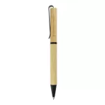 Cepheus Twist Action Bamboo Ball Pen with Black color Metal Clip 