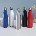 Custom Hot Cola Shape Fitness Sport Waterbottle Double Wall Vacuum Thermo Insulated Stainless Steel 