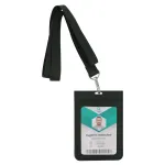 Black PU Leather ID Card Holder