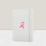 Breast Cancer Day Promotional PU Leather Notebooks without Pen Holder