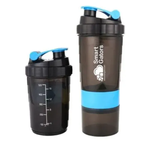 Irena Plastic Shaker Bottles with Compartment