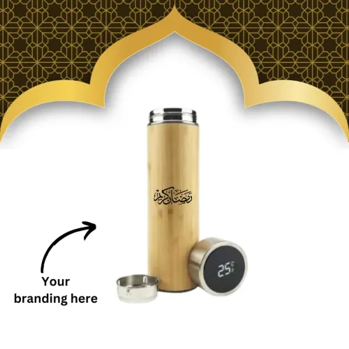 Antila Promotional Bamboo Flask With Tea Infuser Ramadan Gifts