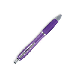 Satin Body Push Button Purple Ball Pen 