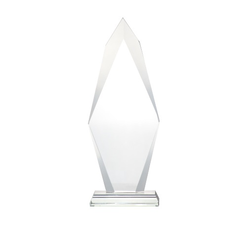 Flame Shape Crystal Awards CR-40