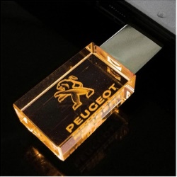 Crystal Flash Drives Orange 8 GB