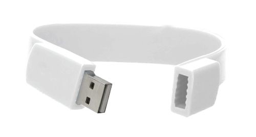 Wristbands USB Flash Drives White 4GB