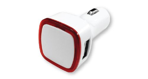 USB Car Charger Red