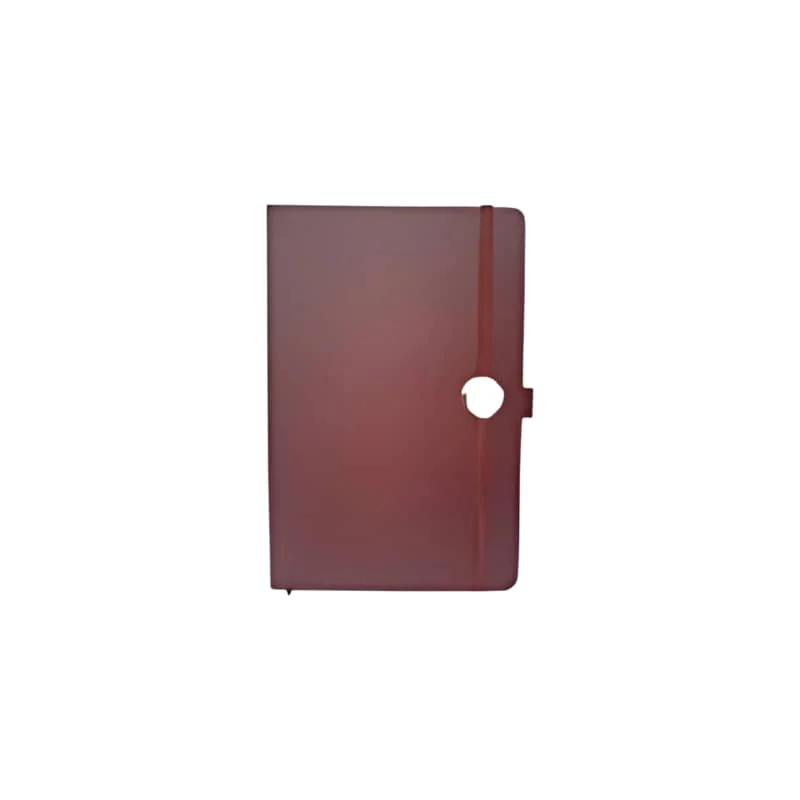Altair PU Notebooks with Metal Button ELNB-02 Maroon 